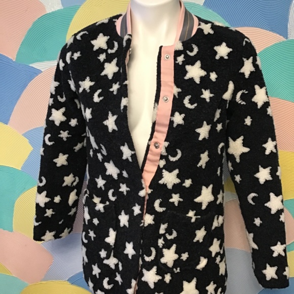 Cat & Jack jacket size L (10/12) black white and pink - Picture 6 of 7